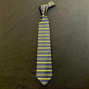 Brooks Brothers Navy and Gold Stripped Neck Tie